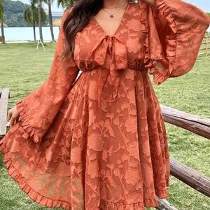 Elegant Orange Dress